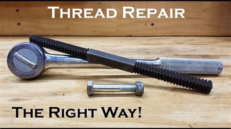 How To Repair Stripped Bolt Threads The Right Way Youtube