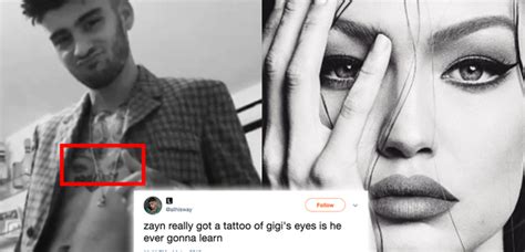 Fans Rinse Zayn’s “stupid” Tattoo Of Gigi Hadid Capital