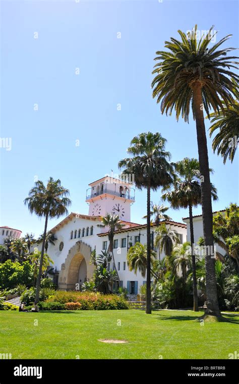 County Courthouse Santa Barbara California Usa Stock Photo Alamy