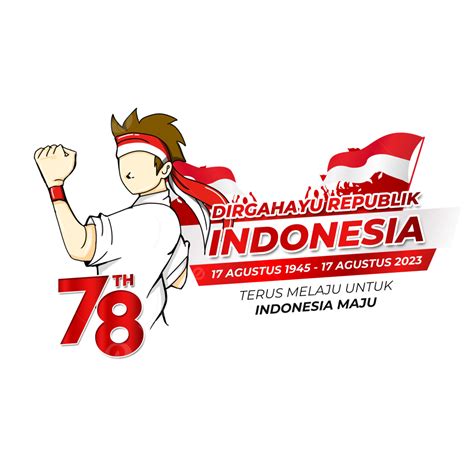 Kartu Ucapan Hut Ri Hari Kemerdekaan Indonesia Agustus Bersama Pahlawan Logo