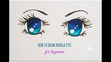 How To Draw Manga Eyes Easy Version For Beginners Youtube