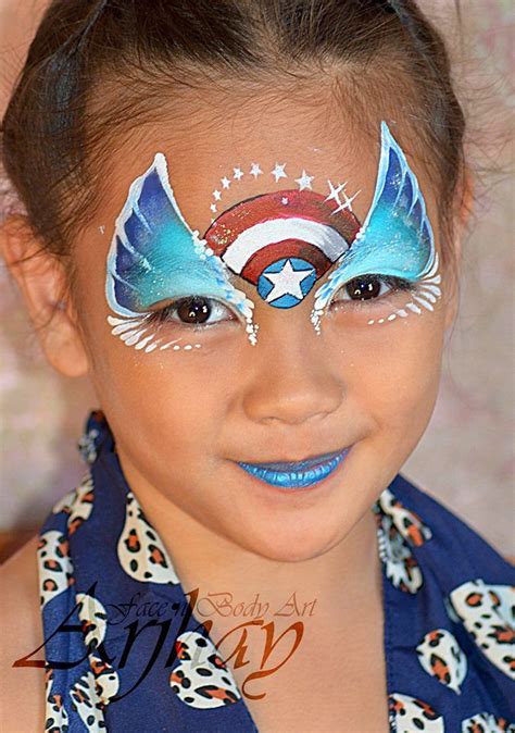 Arjhay Captain America Superhero Face Painting Face Painting