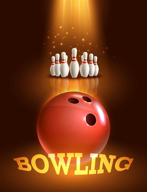Bowling Game Poster 443176 Vector Art At Vecteezy
