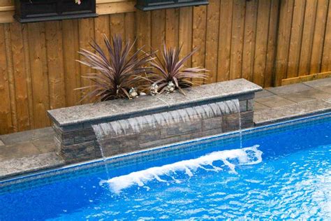 Pool Fountains Sheer Descent Waterfalls Help To Create The Ultimate