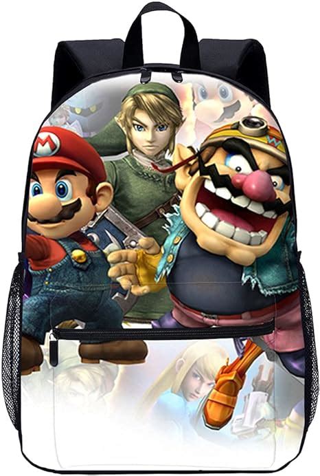 Childrens Backpack Super Smash Bros X Game Characters 3d Girl