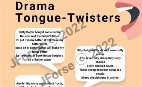 Drama Tongue Twisters Otosection