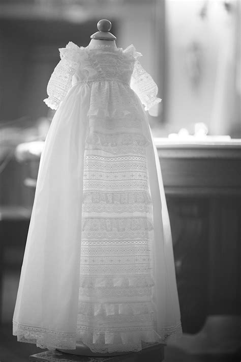 Projects are easier when you have sewing measuring tools at your fingertips. Christening dress for a newborn baby sewn by Maria ...