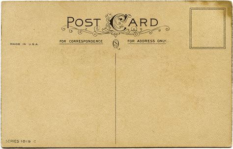Shabby Postcard Backs ~ Free Vintage Graphics | Old Design Shop Blog