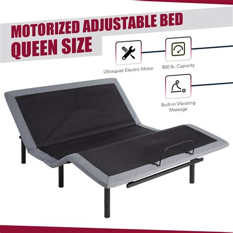 Electric Bed Frame For Queen Size Mattress W Remote Usb Ports And