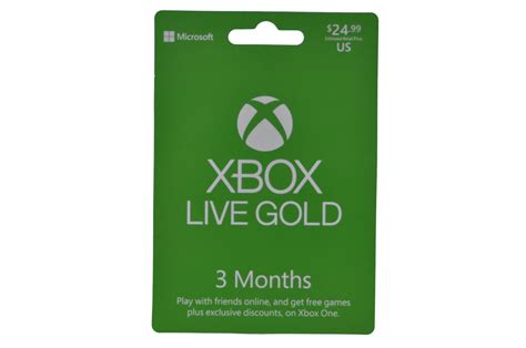 3 Month Xbox Live Gold Membership Xbox Series Xs Xbox One And Xbox
