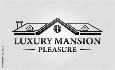 Luxury Mansion Real Estate Logo Stock Image And Royalty Free Vector