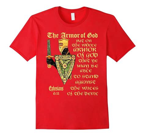The Armor Of God T Shirt Prayer Warrior Christian T Shirt 4lvs