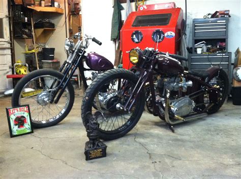 1st And 5th Place Bobber Class Rats Hole Bike Show