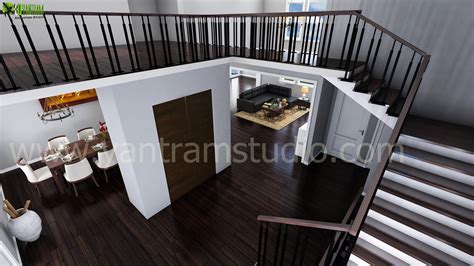 Living Room Interior Stairs Design View Gharexpert