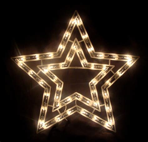 Sienna 17 Clear Lighted Star Christmas Window Silhouette Decoration