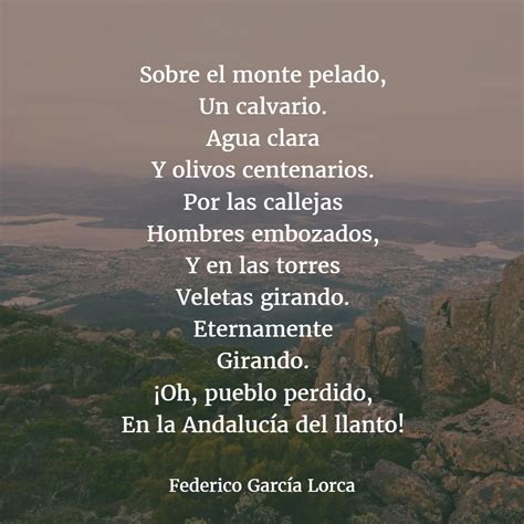Los Mejores Poemas De Federico GarcÍa Lorca Versos