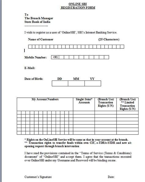 Download the application form for internet banking from bankofmaharashtra.in or collect the application from the branch and submit the keep your internet banking passwords confidential: Form For Internet Banking SBI - 2020 2021 MBA