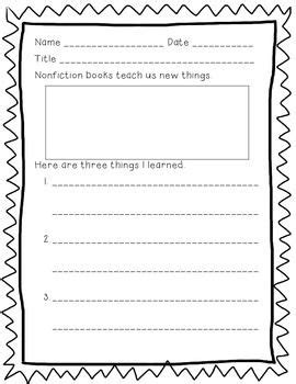 Non-Fiction Reading Response | Reading response, Nonfiction, Reading