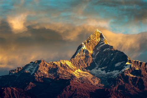 Wallpaper Annapurna Nepal Himalayas Mountains Sky 2048x1363