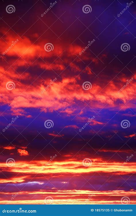 Storm Clouds At Sunset Stock Image Image Of Dangerous 18575135