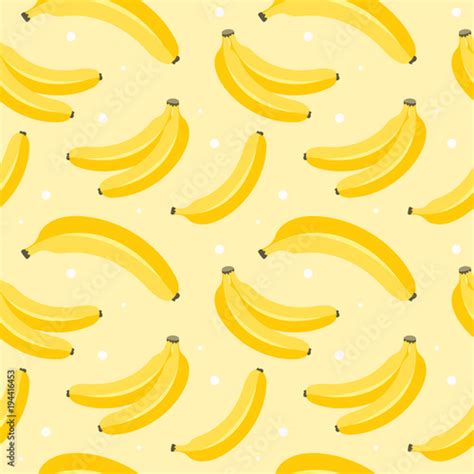 Banana Seamless Patternvector Illustration Stock Image And Royalty Free Vector Files On