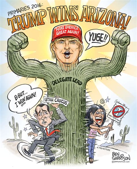 Grrrgraphics New Ben Garrison Cartoon Trump Wins Arizona