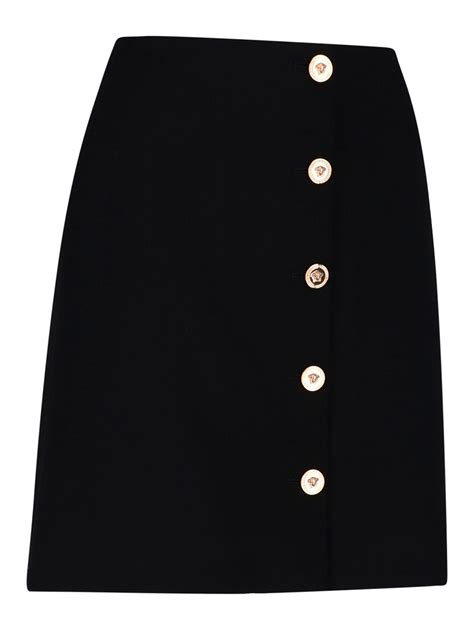 Mini Skirts Versace Medusa Button Skirt 10056361a005371b000