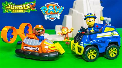 Unboxing The Paw Patrol Jungle Rescue Playset With Chase And Zuma Toys