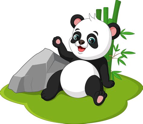 Cute Baby Panda Cartoon