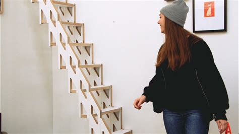 Klapster Folding Stairs For Small Appartments Youtube