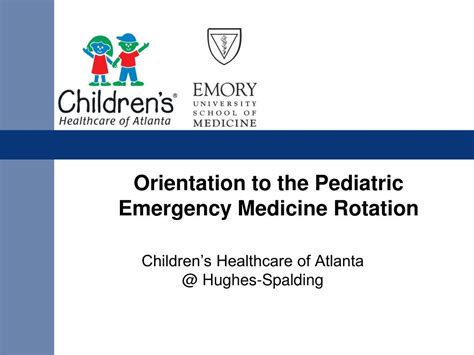 Ppt Orientation To The Pediatric Emergency Medicine Rotation