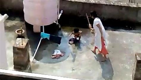 Cuttack Woman Beats Niece With Broomstick Arrested After Video Goes