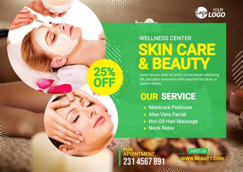 Beauty Salon And Skin Care Ad Template Postermywall