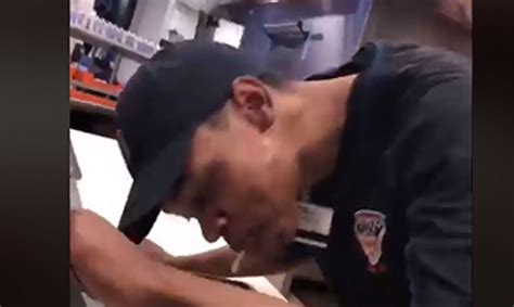 video of restaurant employee spitting on customer s pizza goes viral awareness act