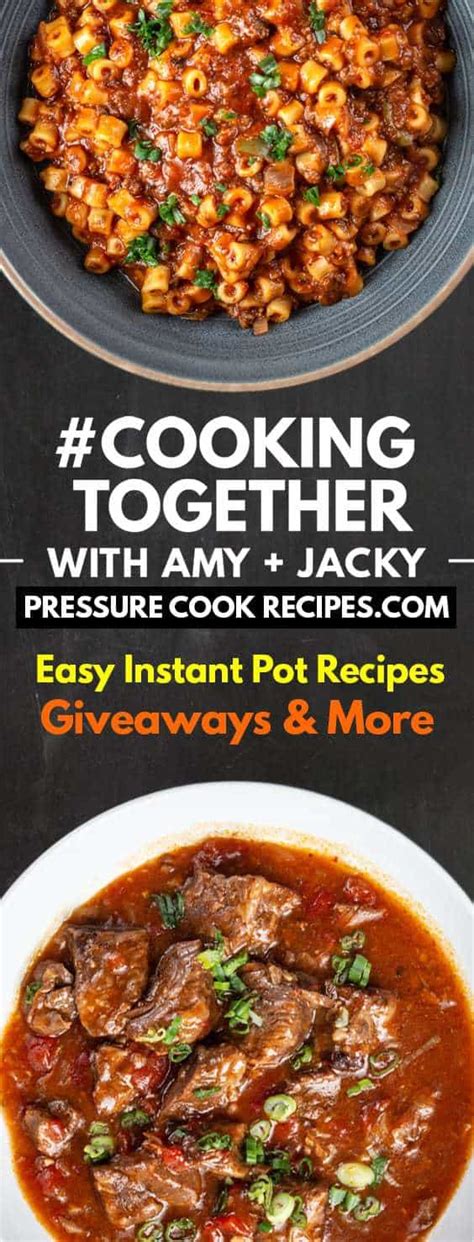 Giveaway And Cooking Together With Amy Jacky Easy Recipes Giveaways More
