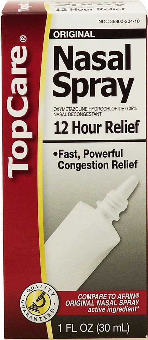 Groceries Product Infomation For Top Care Original Nasal Spray 12 Hour Relief