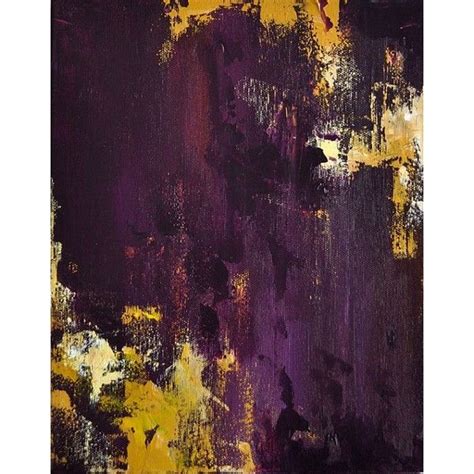 Plum And Yellow Original Abstract Painting 12x9 Painting Abstract