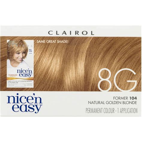 Clairol Nice N Easy 8g Natural Golden Blonde Each Woolworths