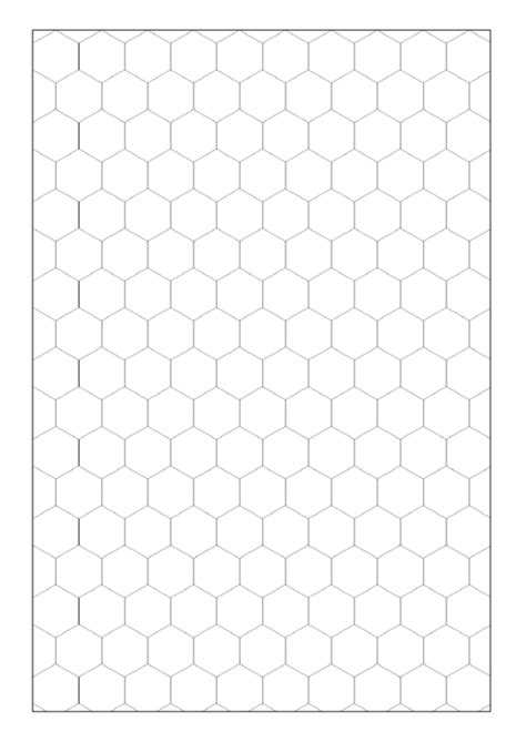 Hexagon Graph Paper Printable Pdf Download