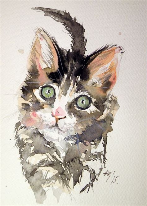 Image Result For Watercolour Paintings Catdrawing Cat Painting