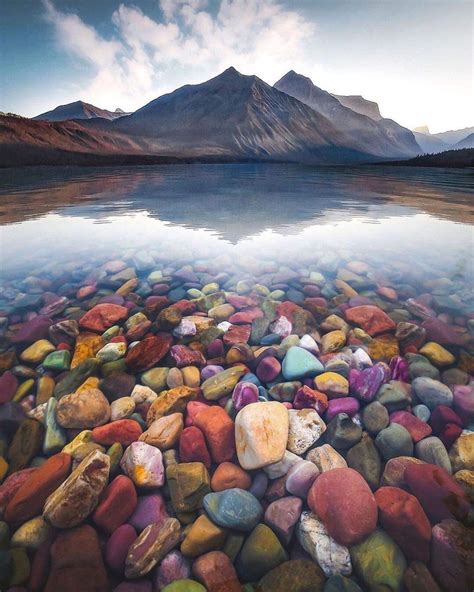 Colorful Pebbles Of Lake Mcdonald Montana Rocks Rbeamazed