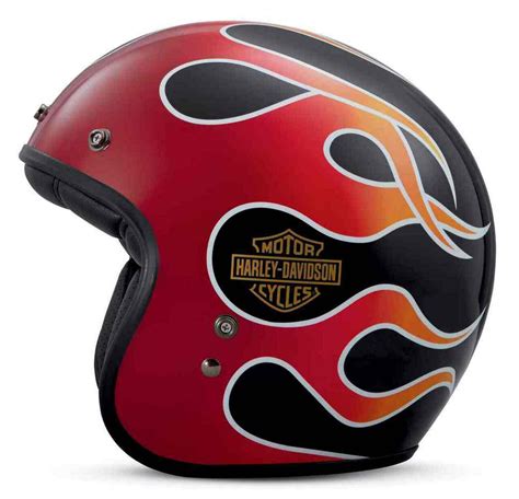 Most Popular Of The Year Harley Davidson Retro Flame B01 34 Helmet
