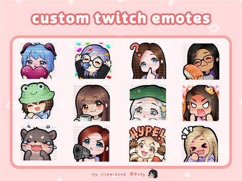 Custom Emotes Emojis Stickers Pack For Twitch Discord And The Best