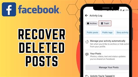 How To Recover Deleted Posts On Facebook New Update Retrieve