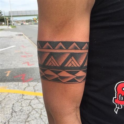 Maori Samoan Armband Tattoo Freehand Marquesan Samoan Inspired Tattoo Chest Shoulder And