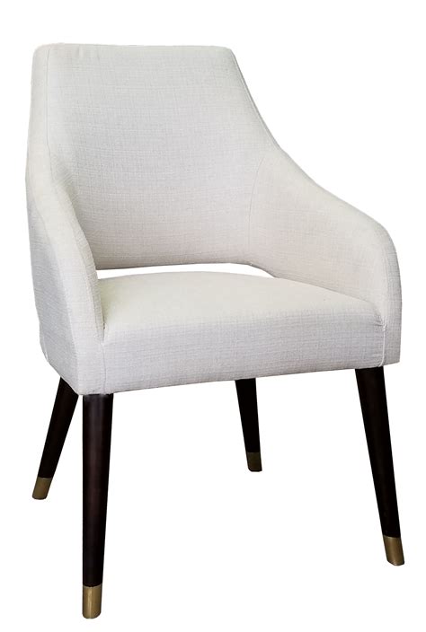 Chairs Dining Chairs Off White Fabric Dining Arm Chair Artefac
