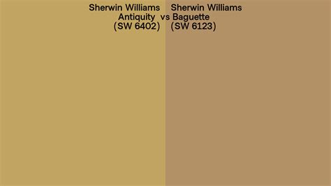 Sherwin Williams Antiquity Vs Baguette Side By Side Comparison