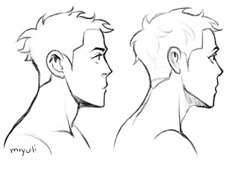 View 11 Anime Male Side Profile Drawing Reference Sizepicinterestkw