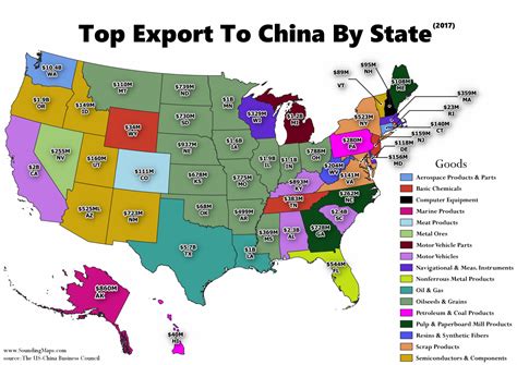 Map Your States Top Export To China Will Surprise You