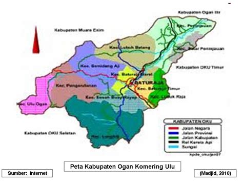 Dasar Dasar Ilmu Tanah Peta Kabupaten Ogan Komering Ulu OKU